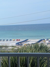 From the balcony.