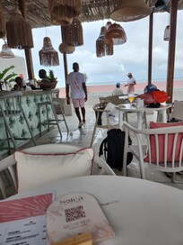 Rooftop bar and pools