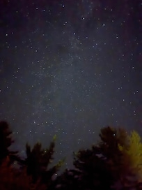 Stars and the milky Way on the sky.