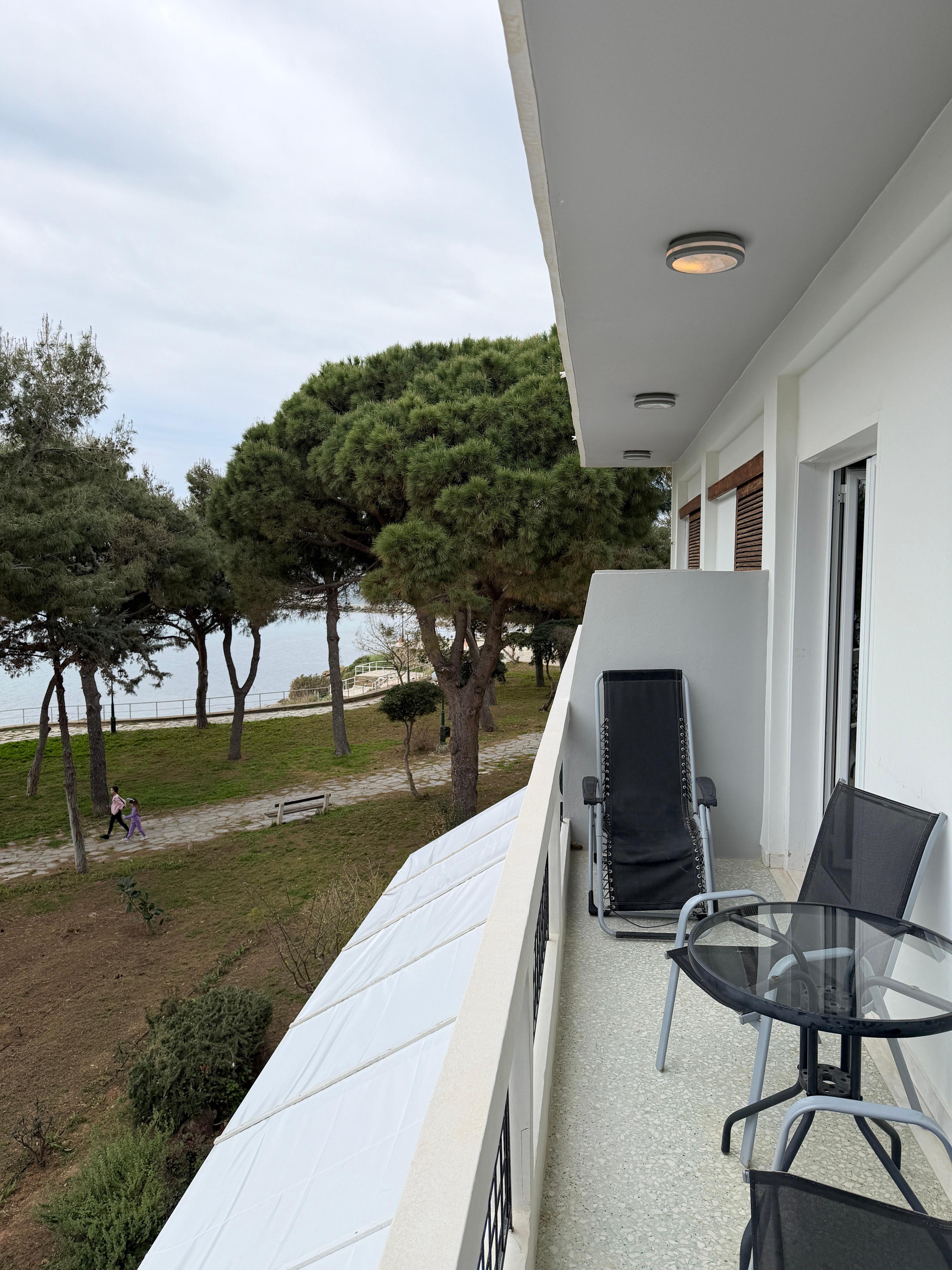 Balcony facing south