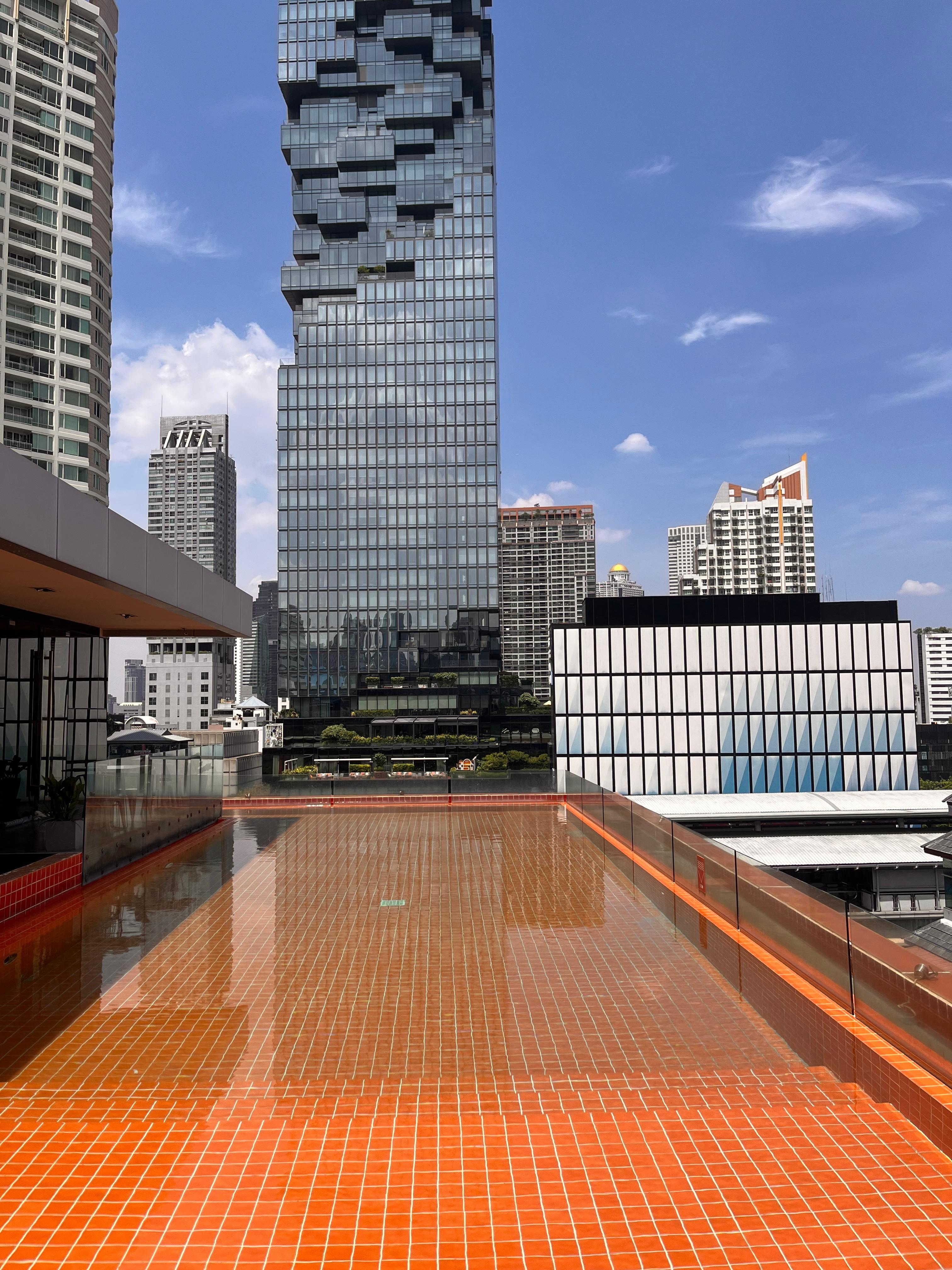 The rooftop pool. 