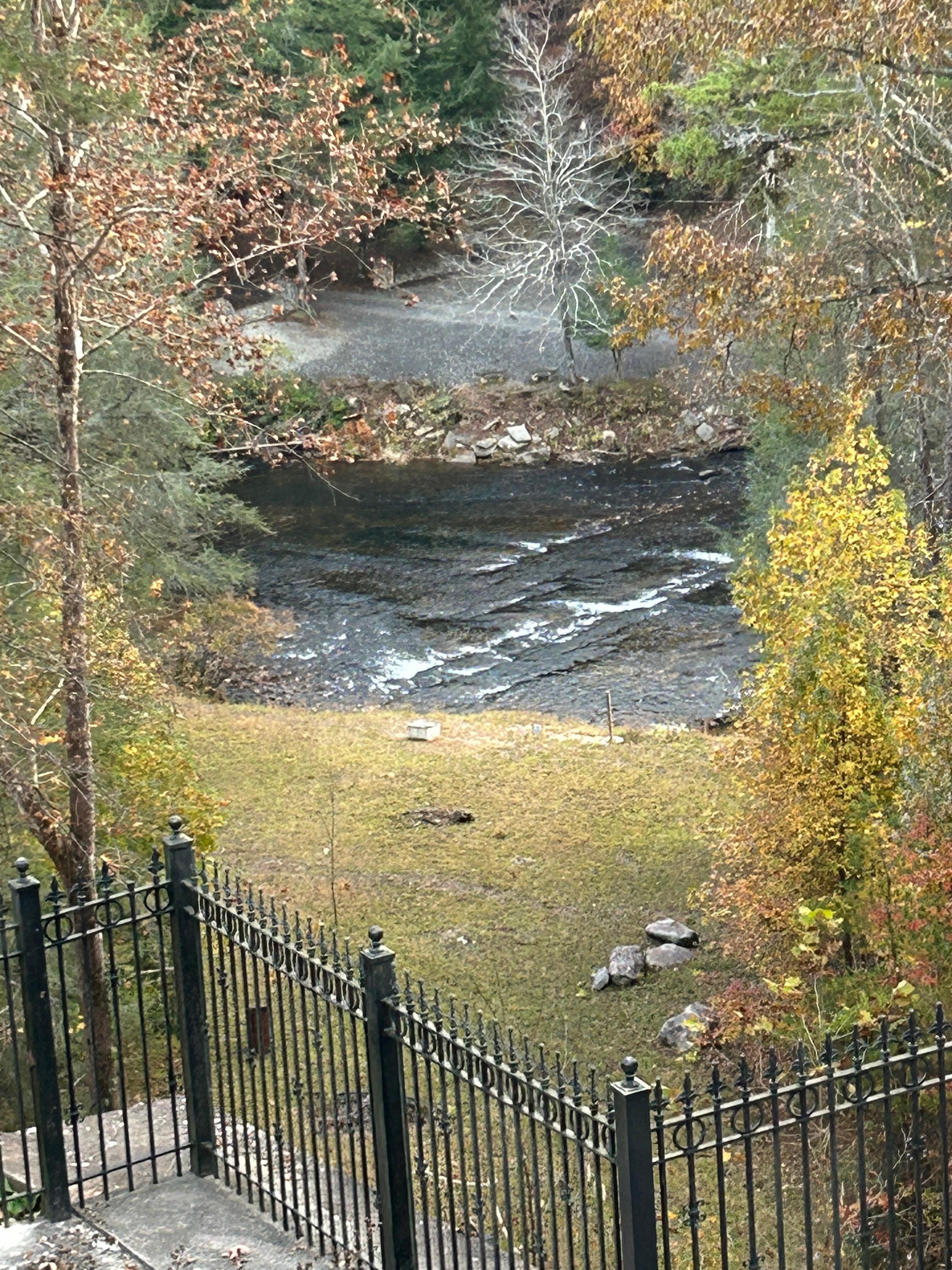 View down to the river. Gorgeous! But terrifying path to get there. 