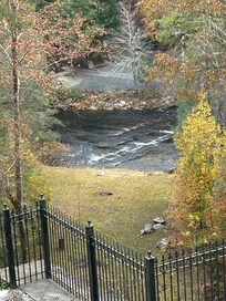 View down to the river. Gorgeous! But terrifying path to get there.