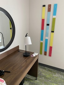 Additional vanity desk.