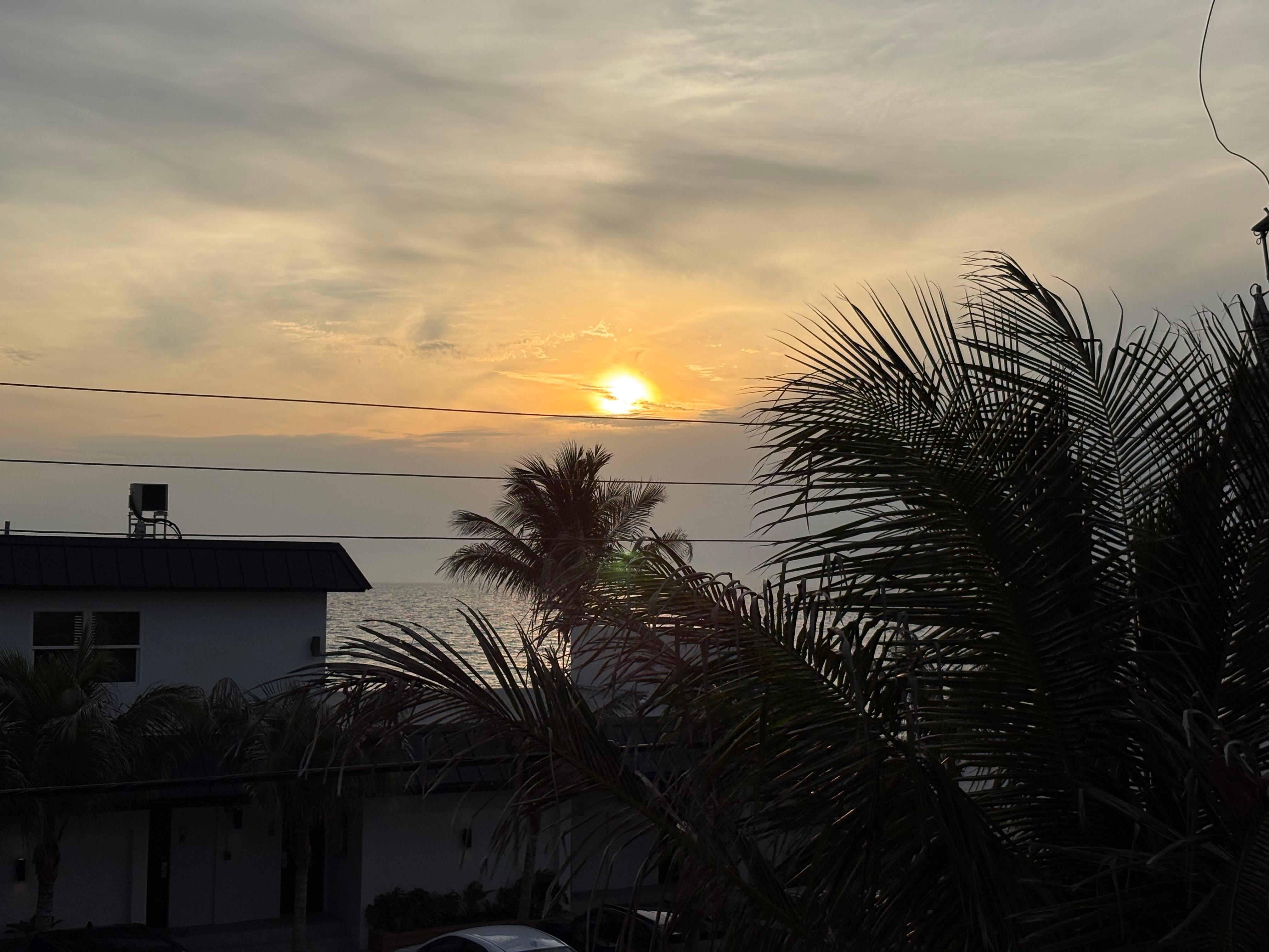Sunset view from the sundeck