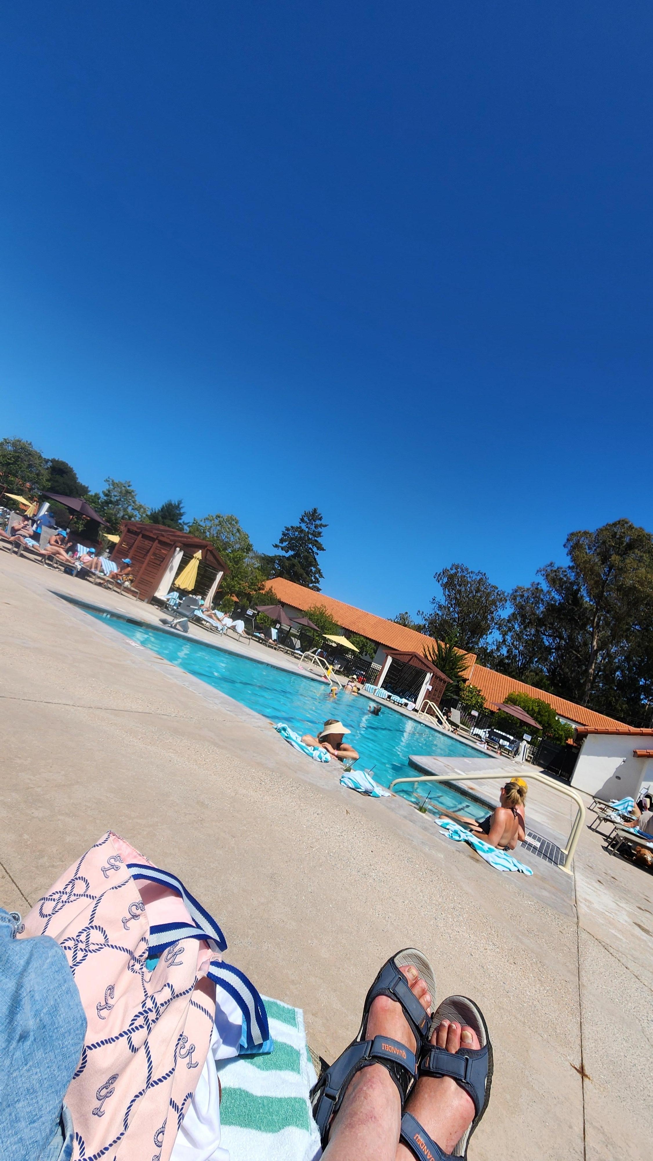 Separate pools for kids and adults.