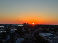 Sunset view in May
