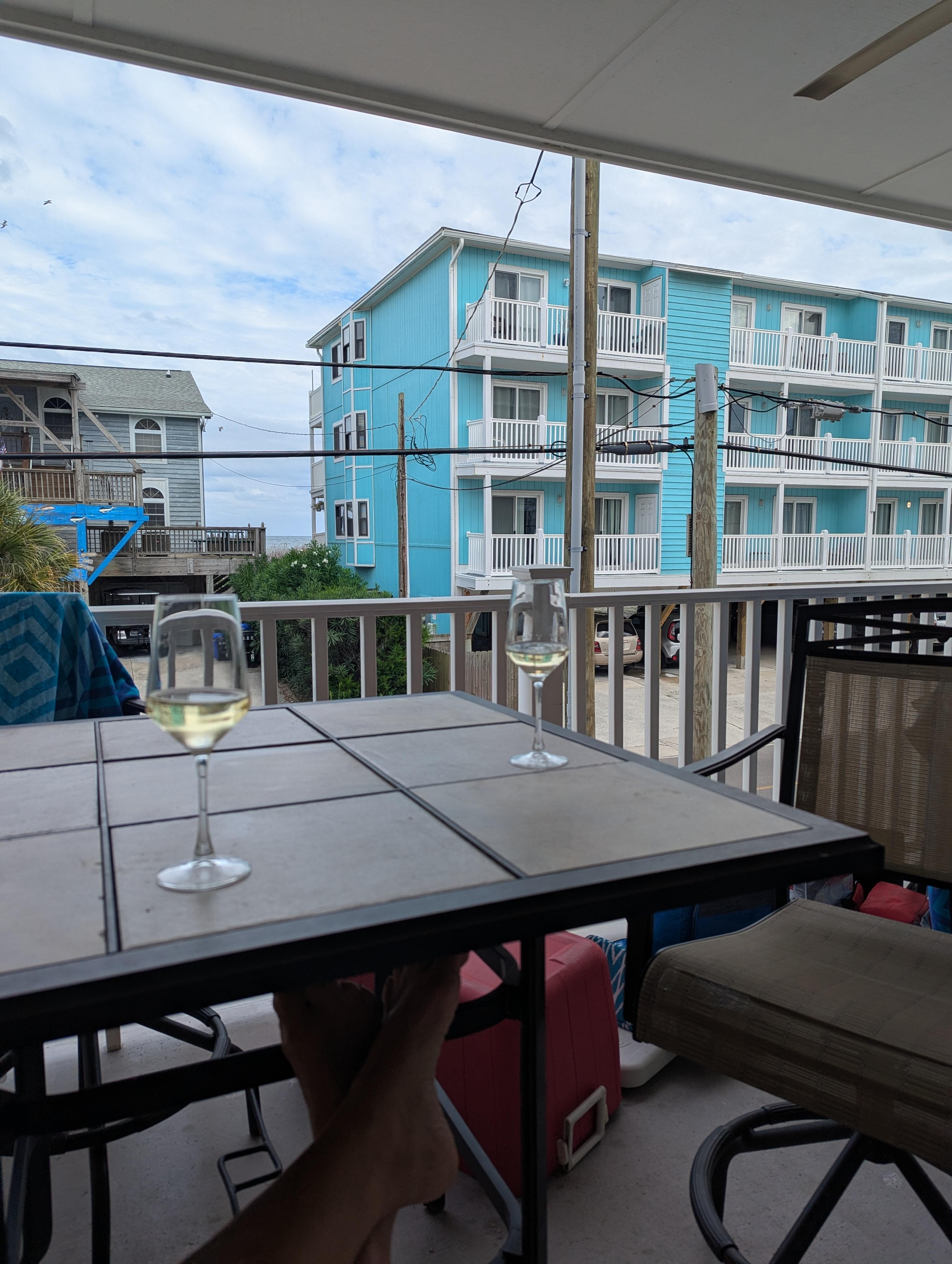 Cocktails with a view.