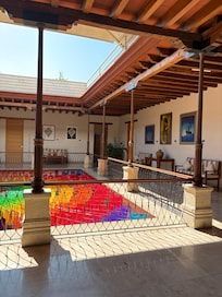 Upper level above courtyard