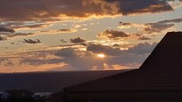 Un très beau couché de soleil.