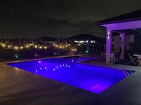 Pool at night