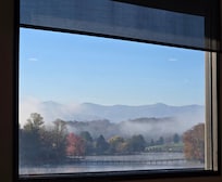 My view while enjoying the complimentary breakfast.