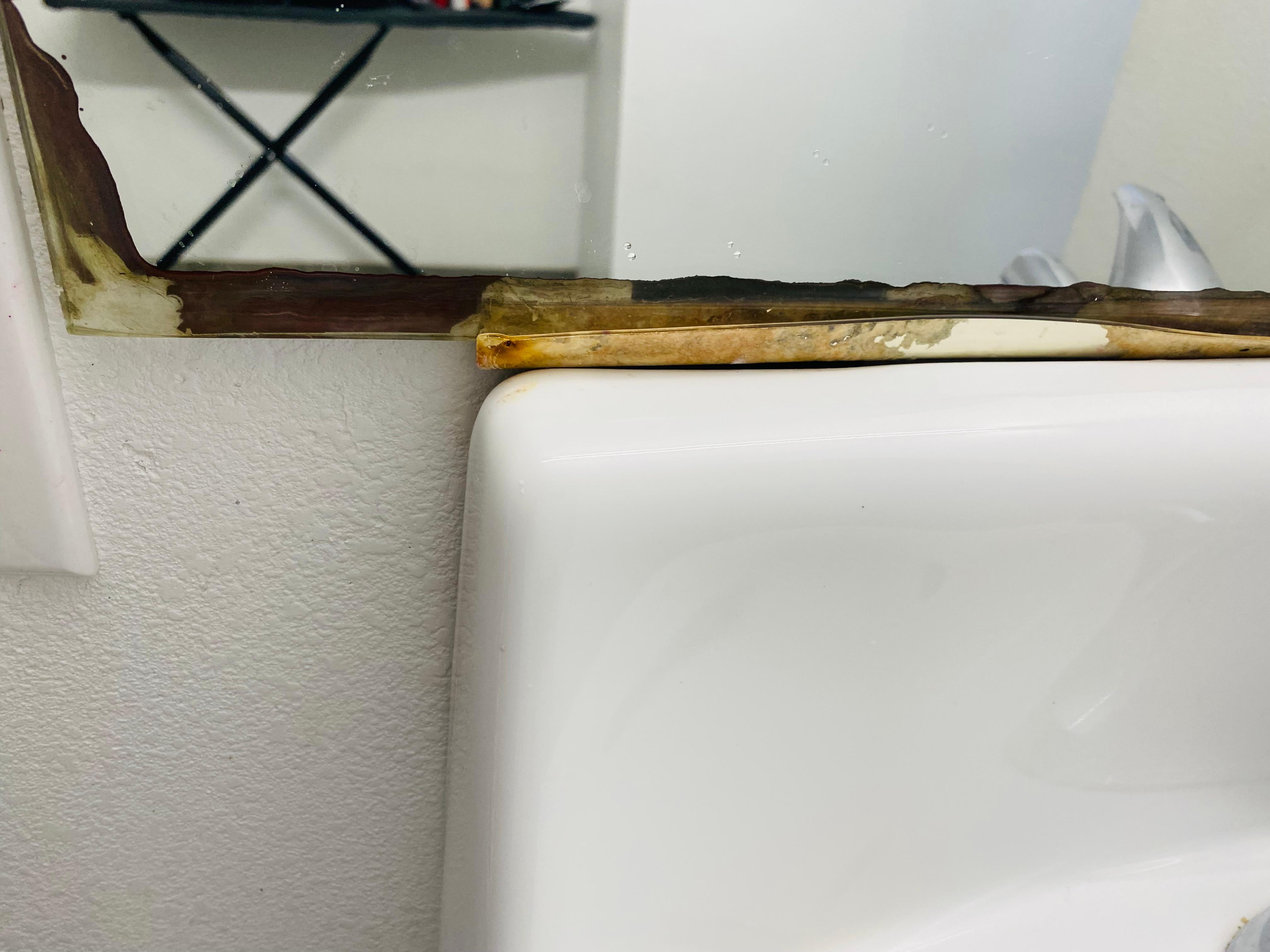 Rusted out mirror