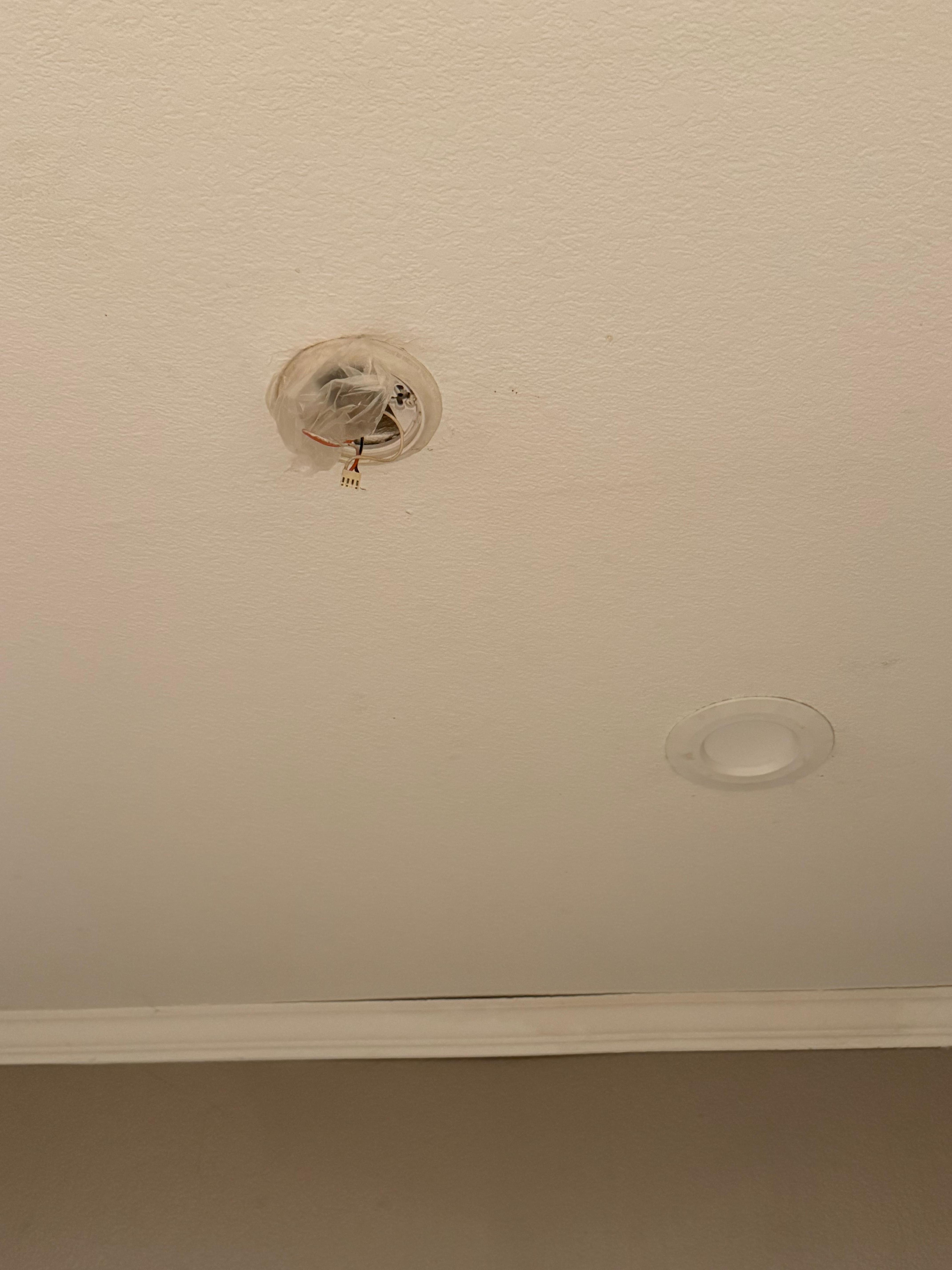 Smoke detector, wires out probably now working.