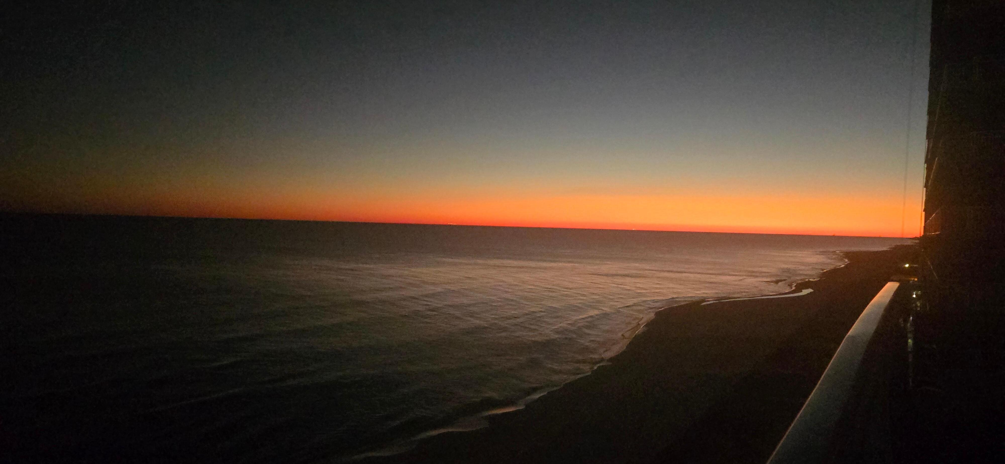 Sunset from balcony 
