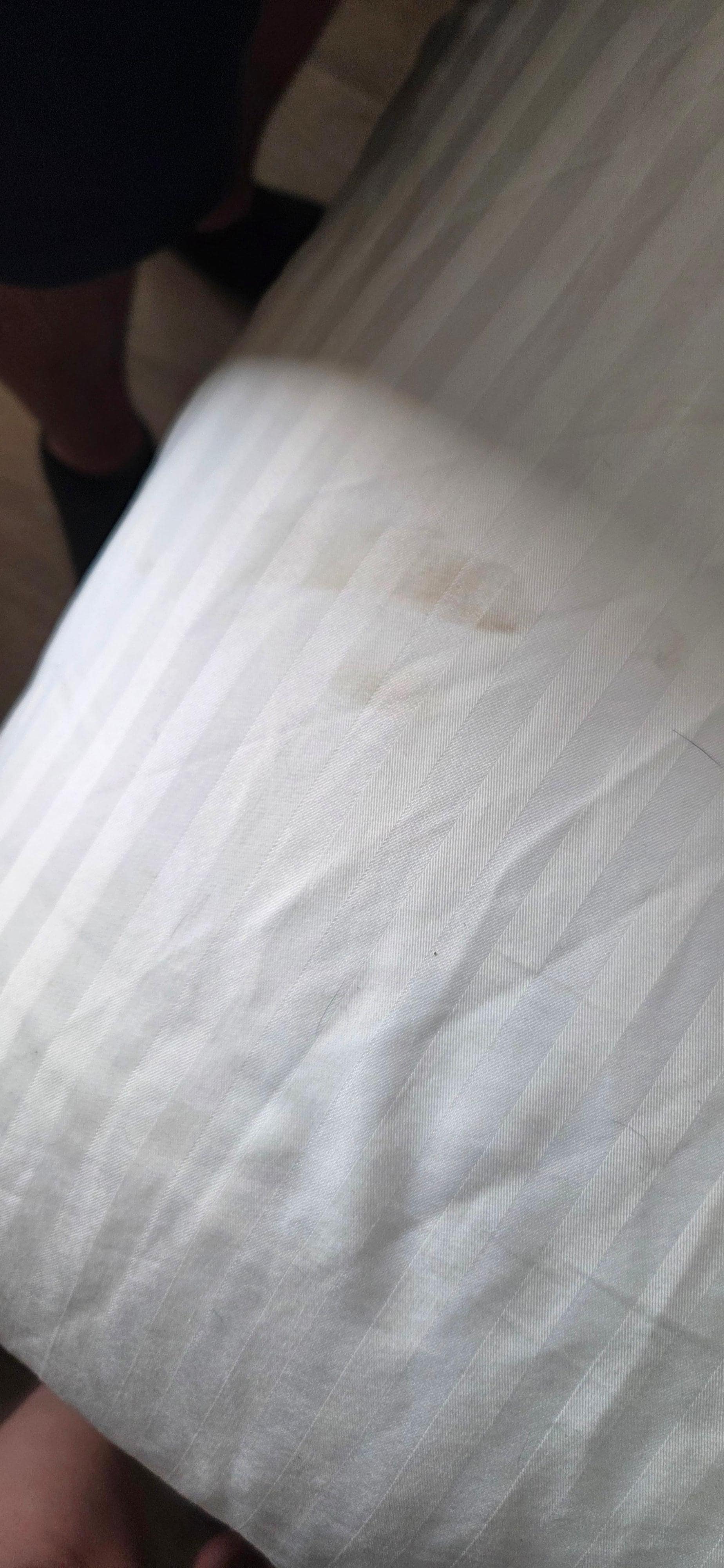 Stains on our bed cover