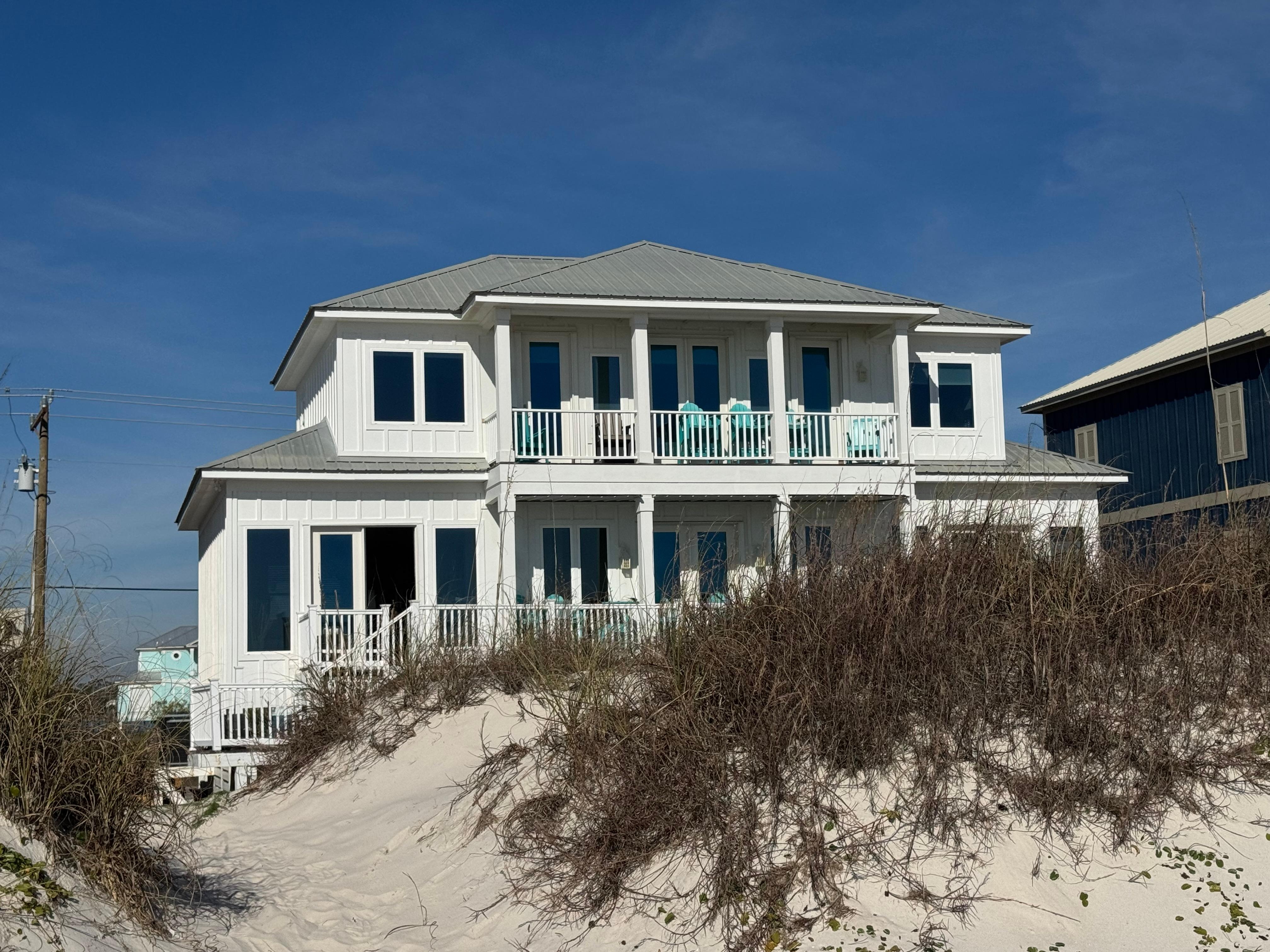 View of house from the beach
