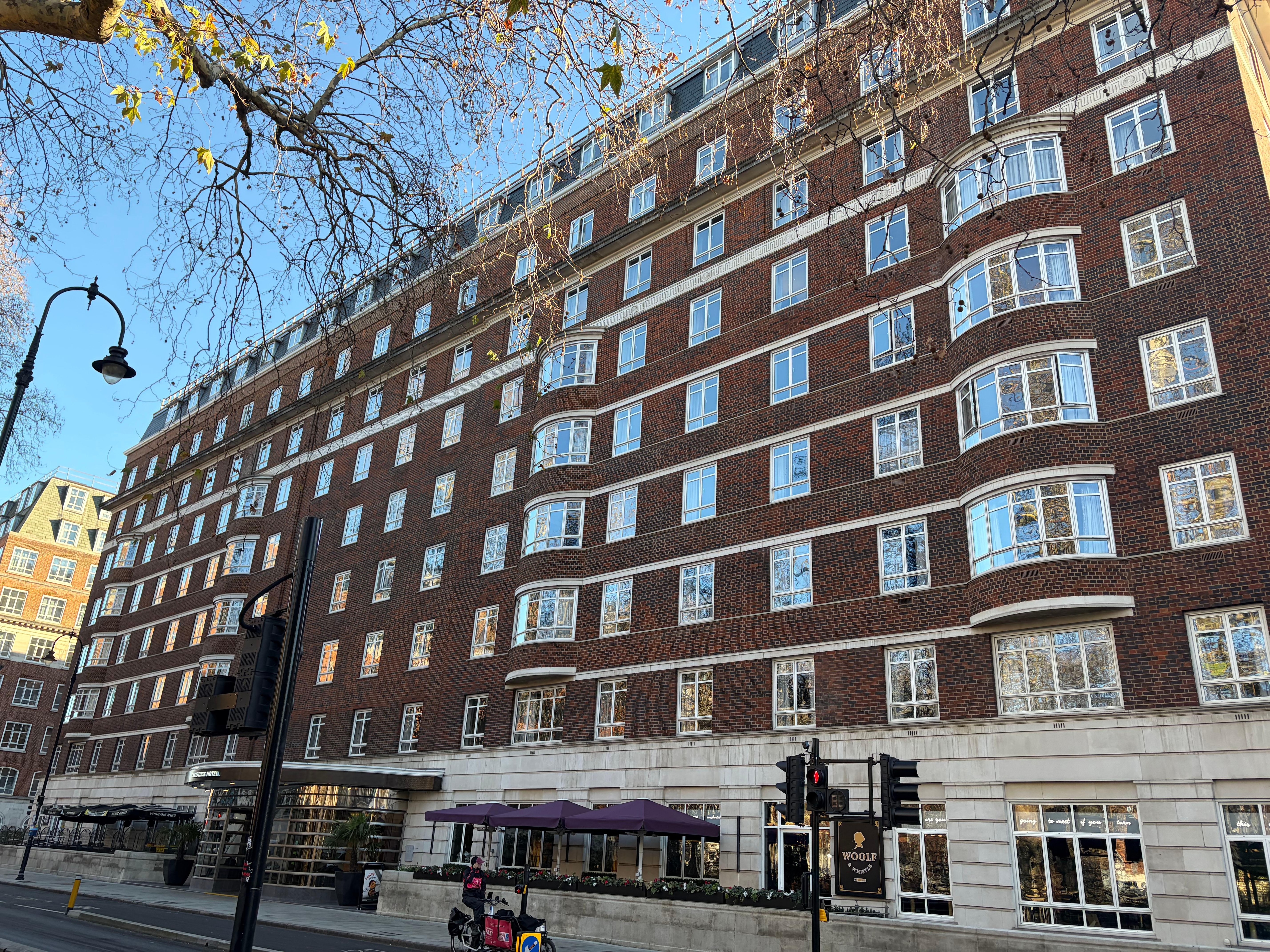 Hotel overlooking Tavistock Square