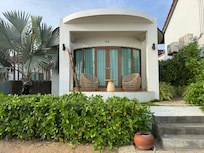 The beach villa we stayed in