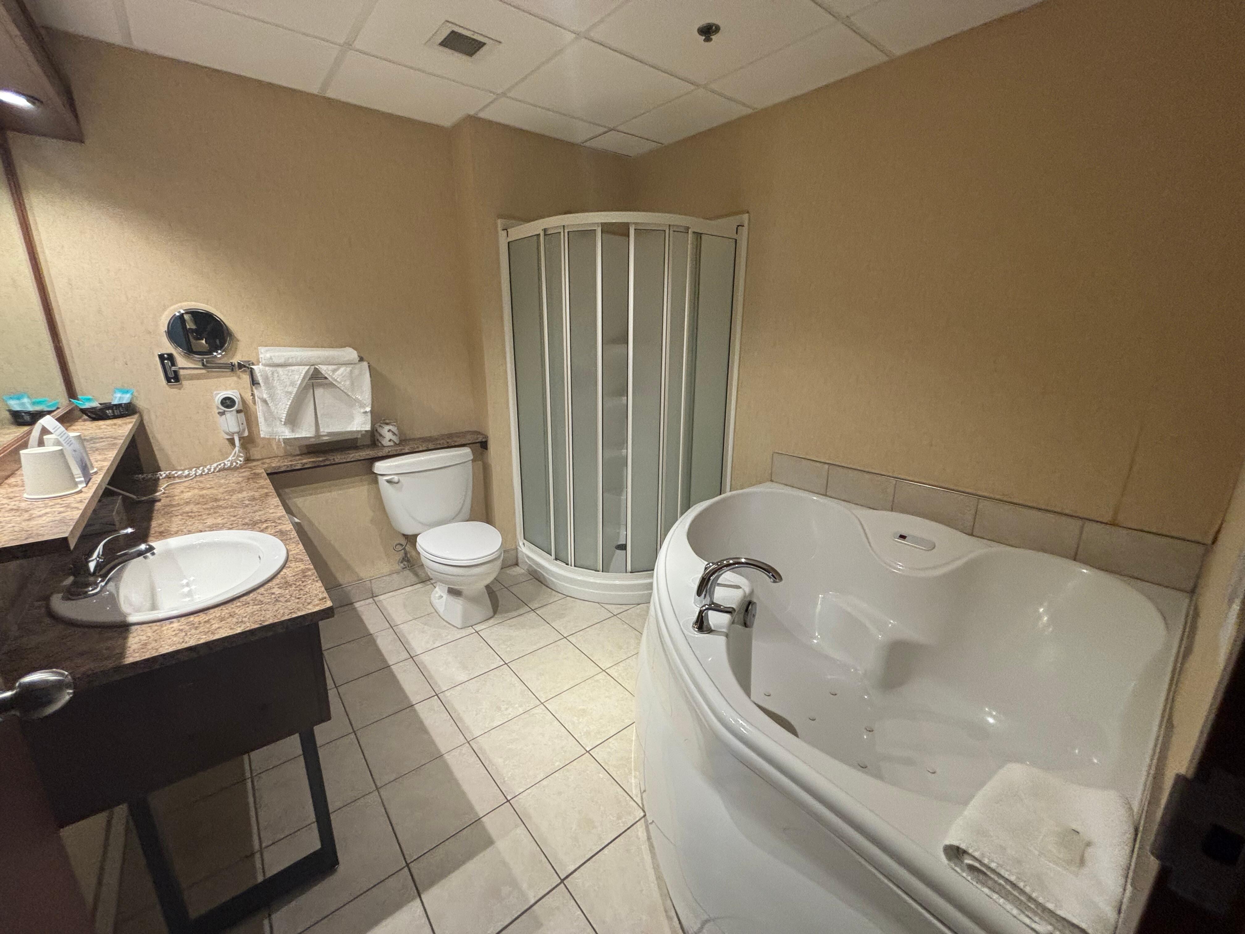 Bain à remous et douche