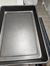 This bak8bg sheet had rusted on the inside and would not wash off.