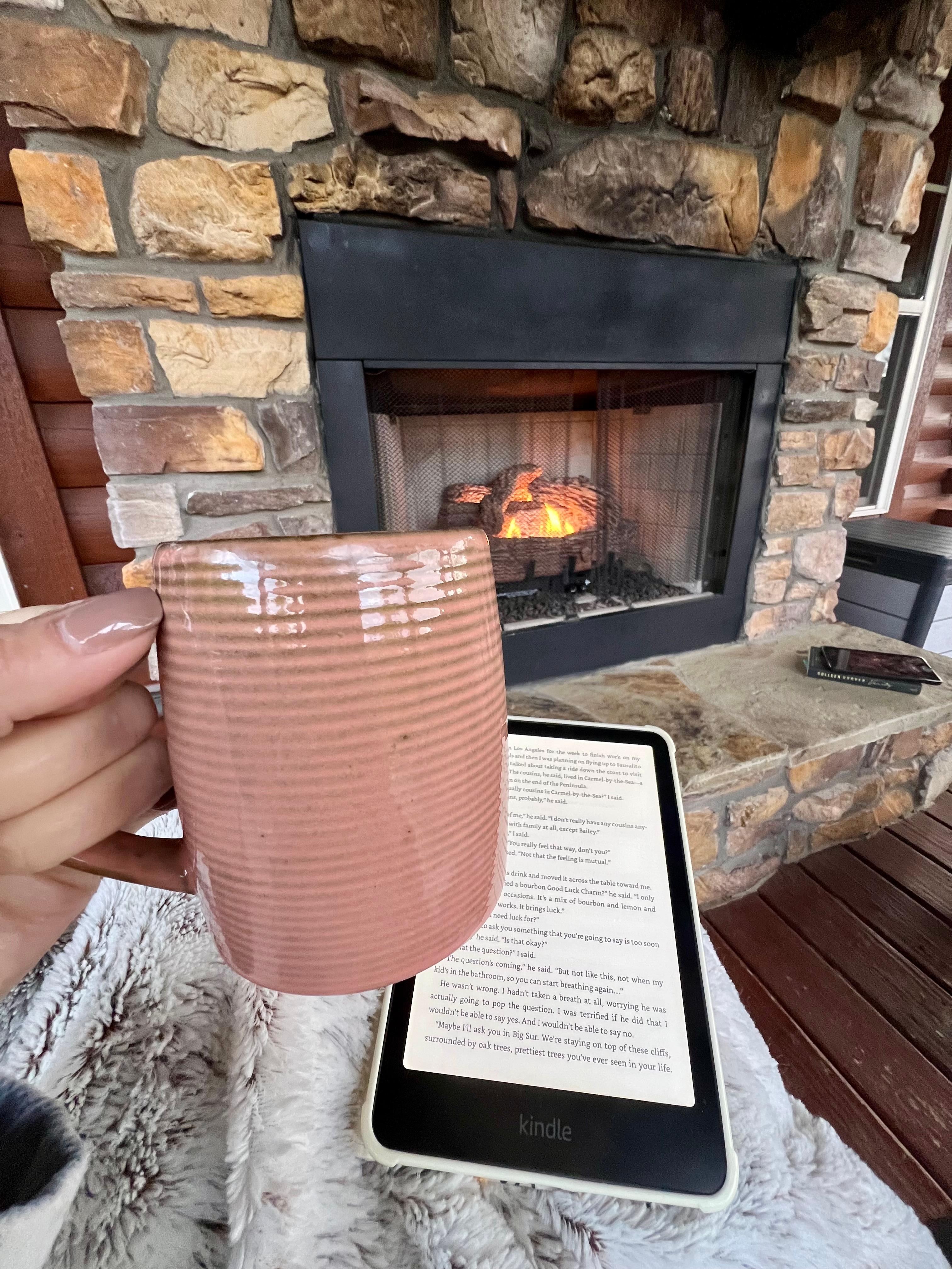 Outside fireplace. Wonderful peaceful moments to read and relax.