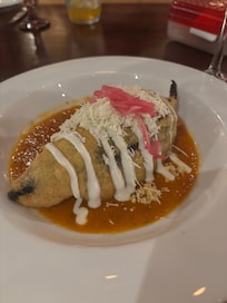 Excellent chile relleno