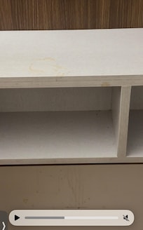 Coffee spot that could be wiped off. We wiped it