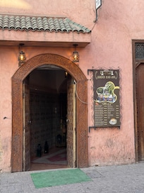 Riad entrance and terrace