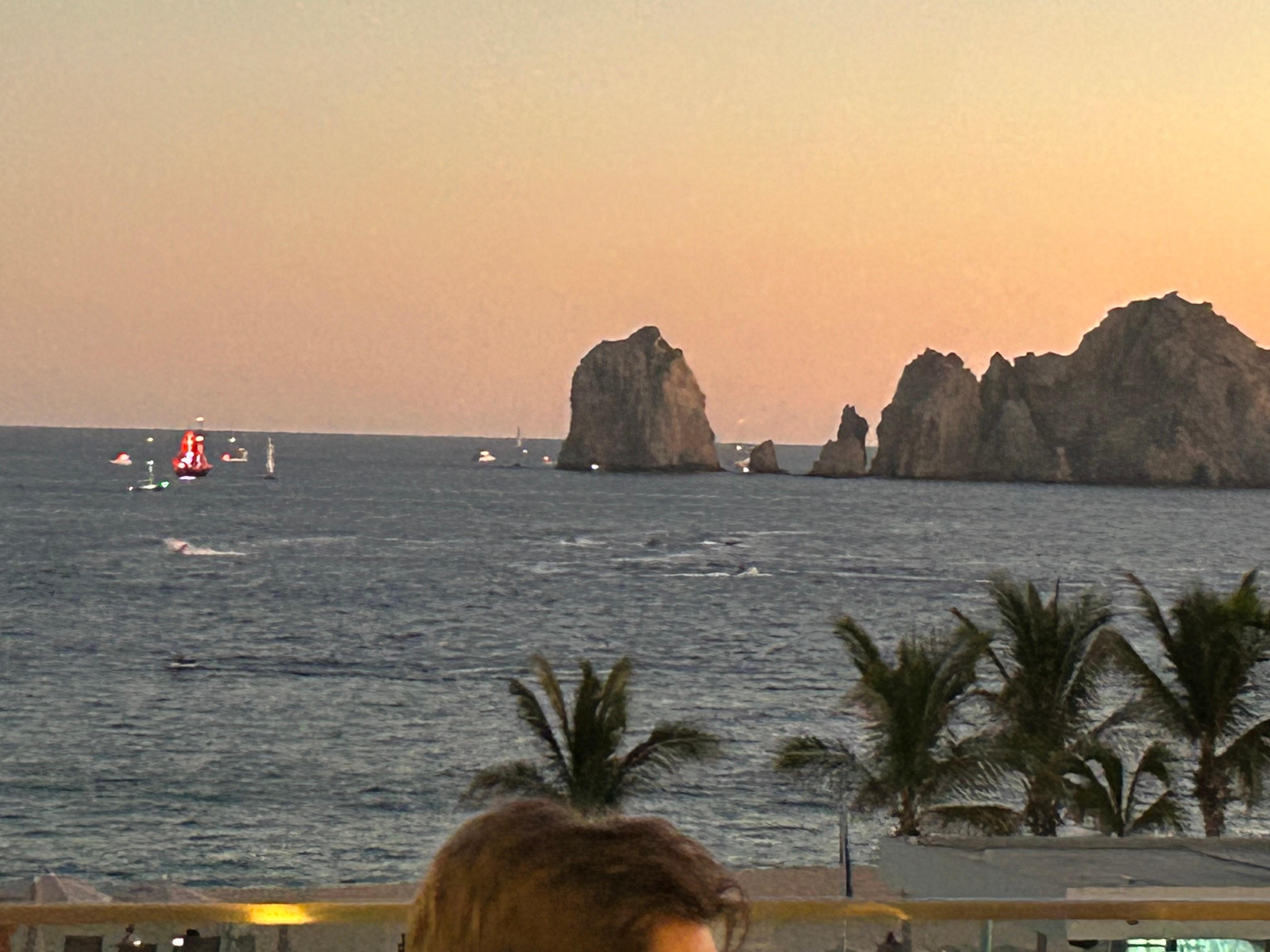 View from hotel-we saw whales!