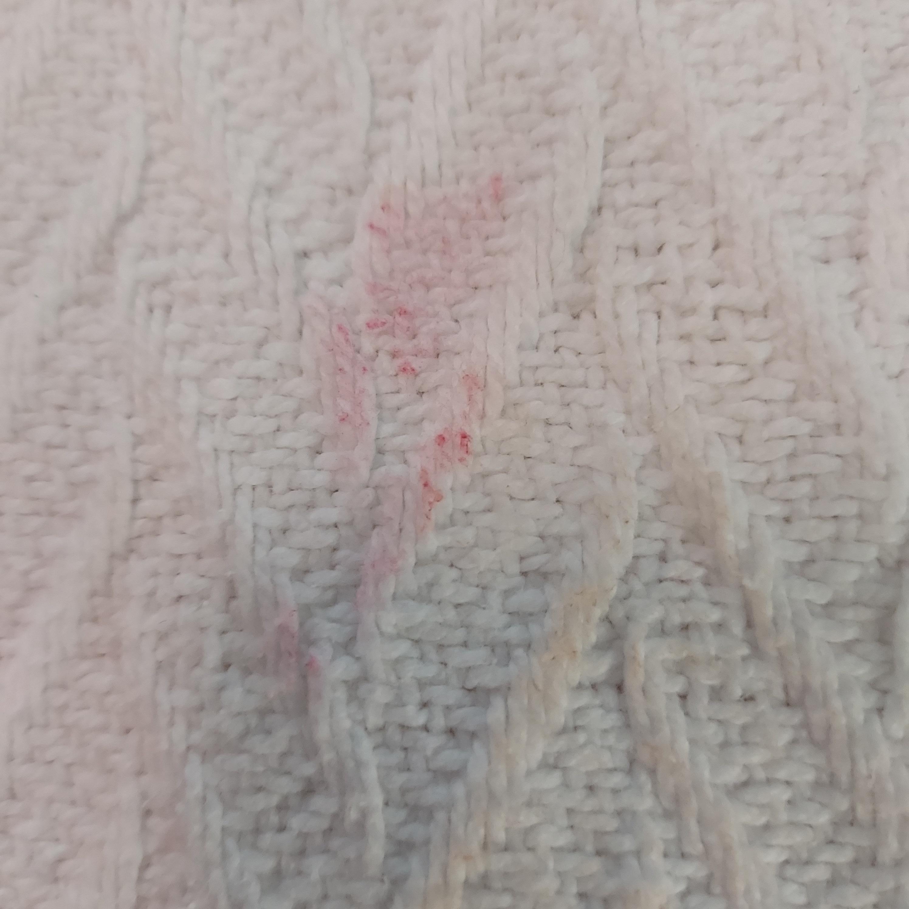 Soiled blanket