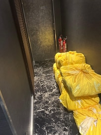 Barely able to get the elevator to escape this place