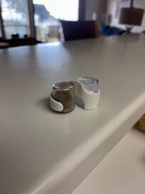 Though the kitchen is fully stocked, you need to bring everything else as there was only these thimble sizes s&p