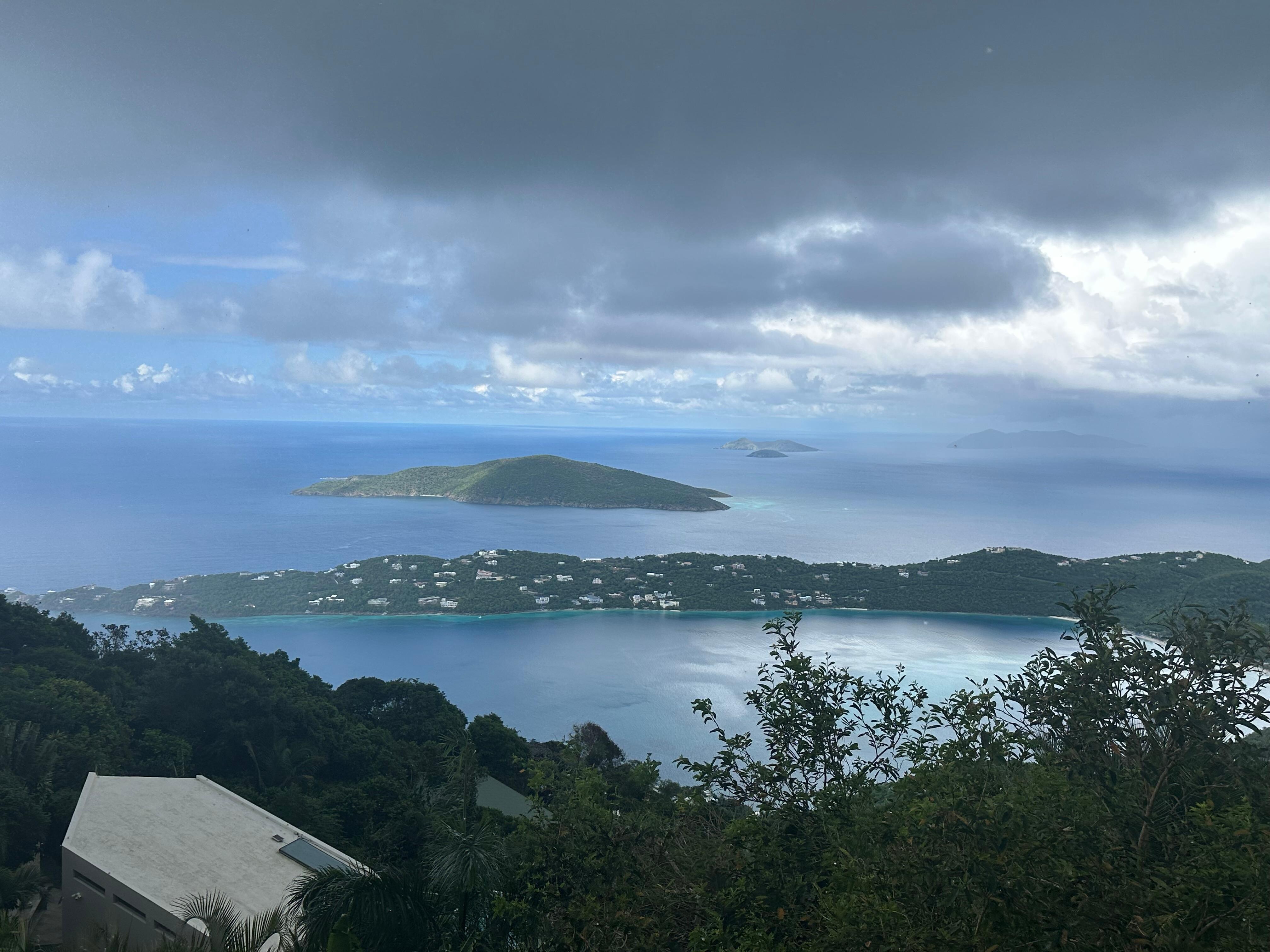 View from Mountain Top of Magens Bay 