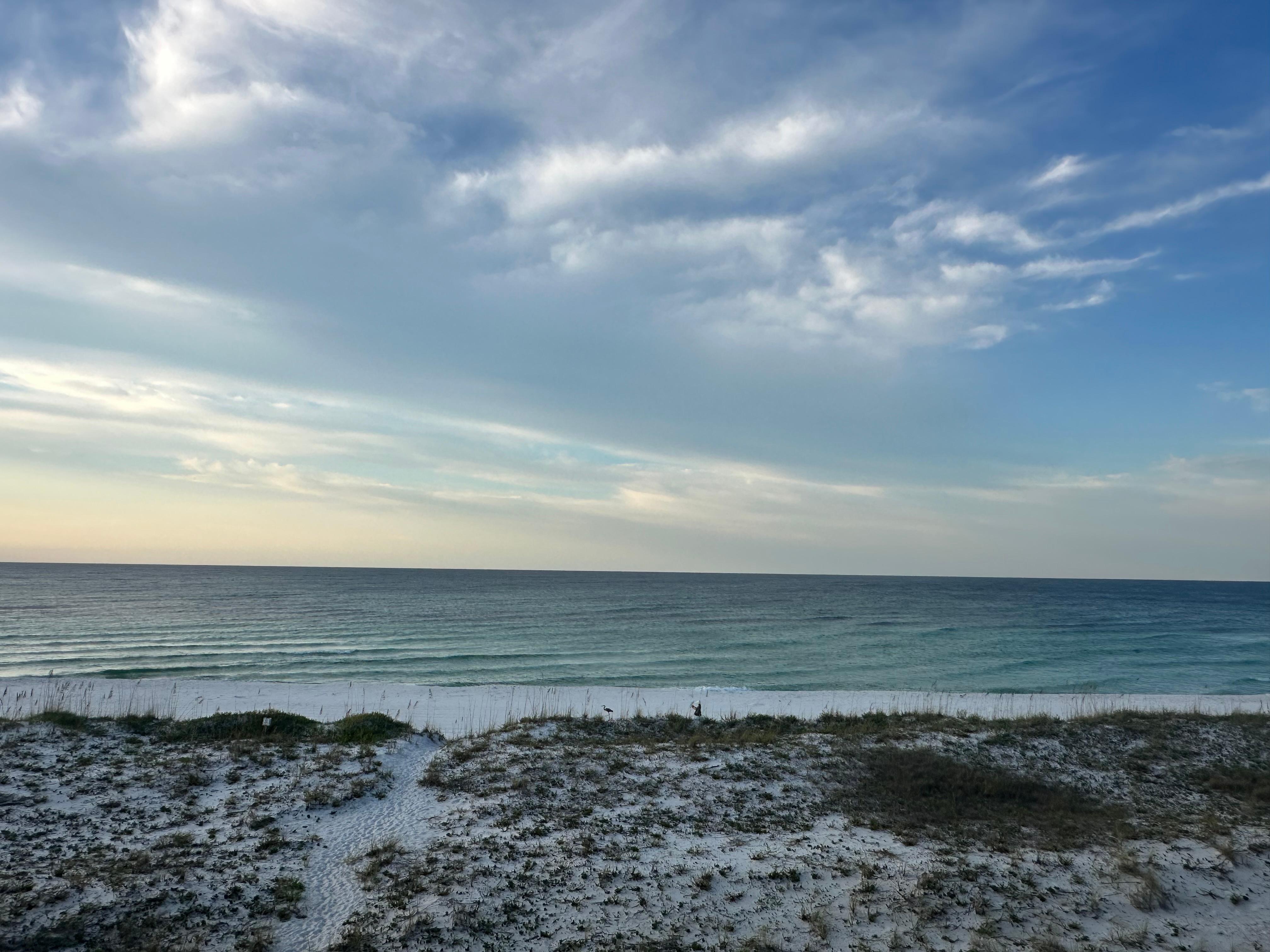 View from the top porch of condo