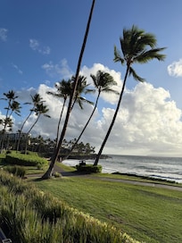 View from the pool area