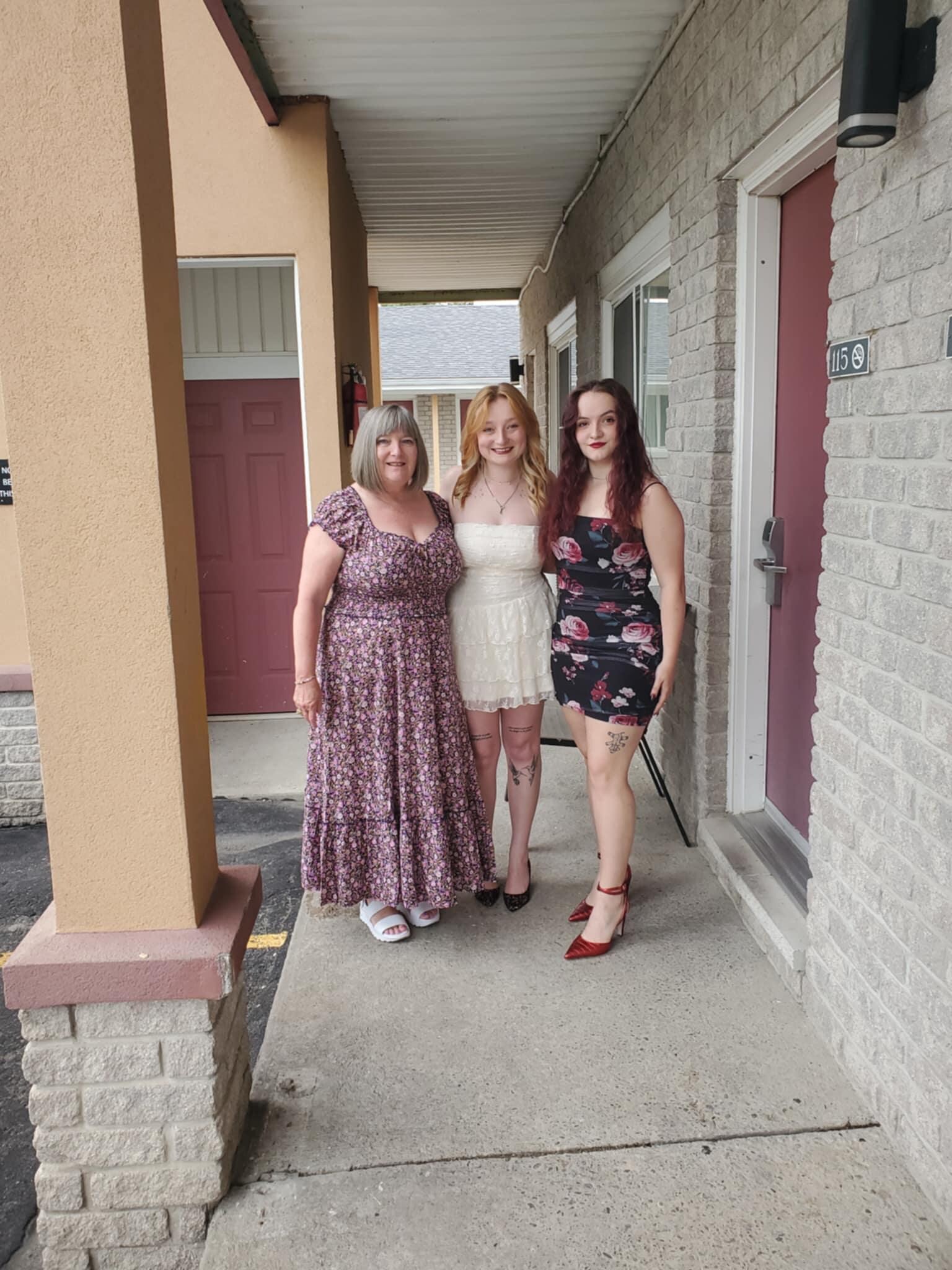 Proud Mom with Grads 👩‍🎓👩‍🎓💜