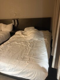 Slept in bed