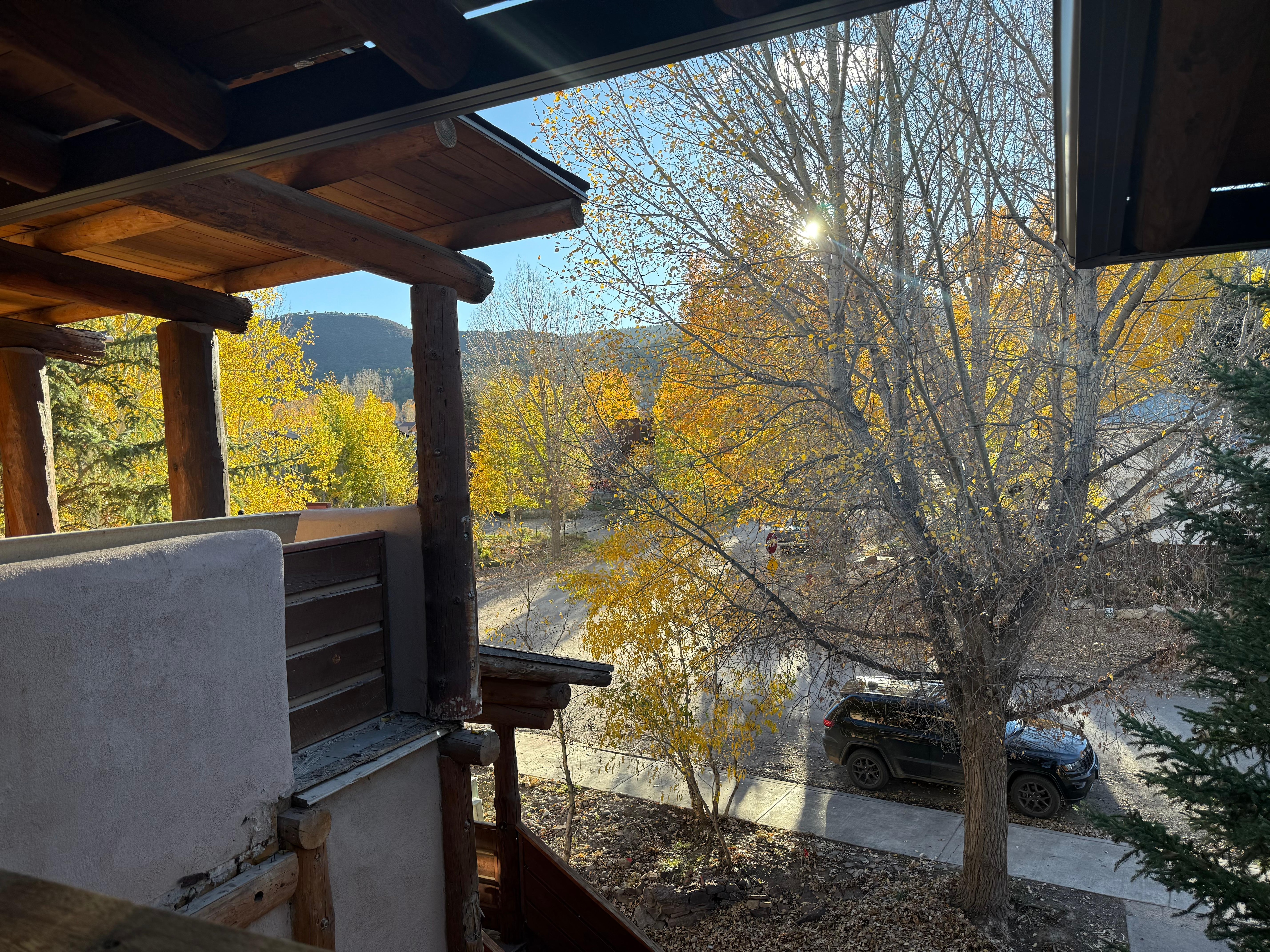 The view from my room's balcony