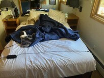 We compared this with the Queen Sofa Bed, I have a Queen bed. This bed is not a Queen as listed.