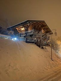 A warm welcome on a snowy evening