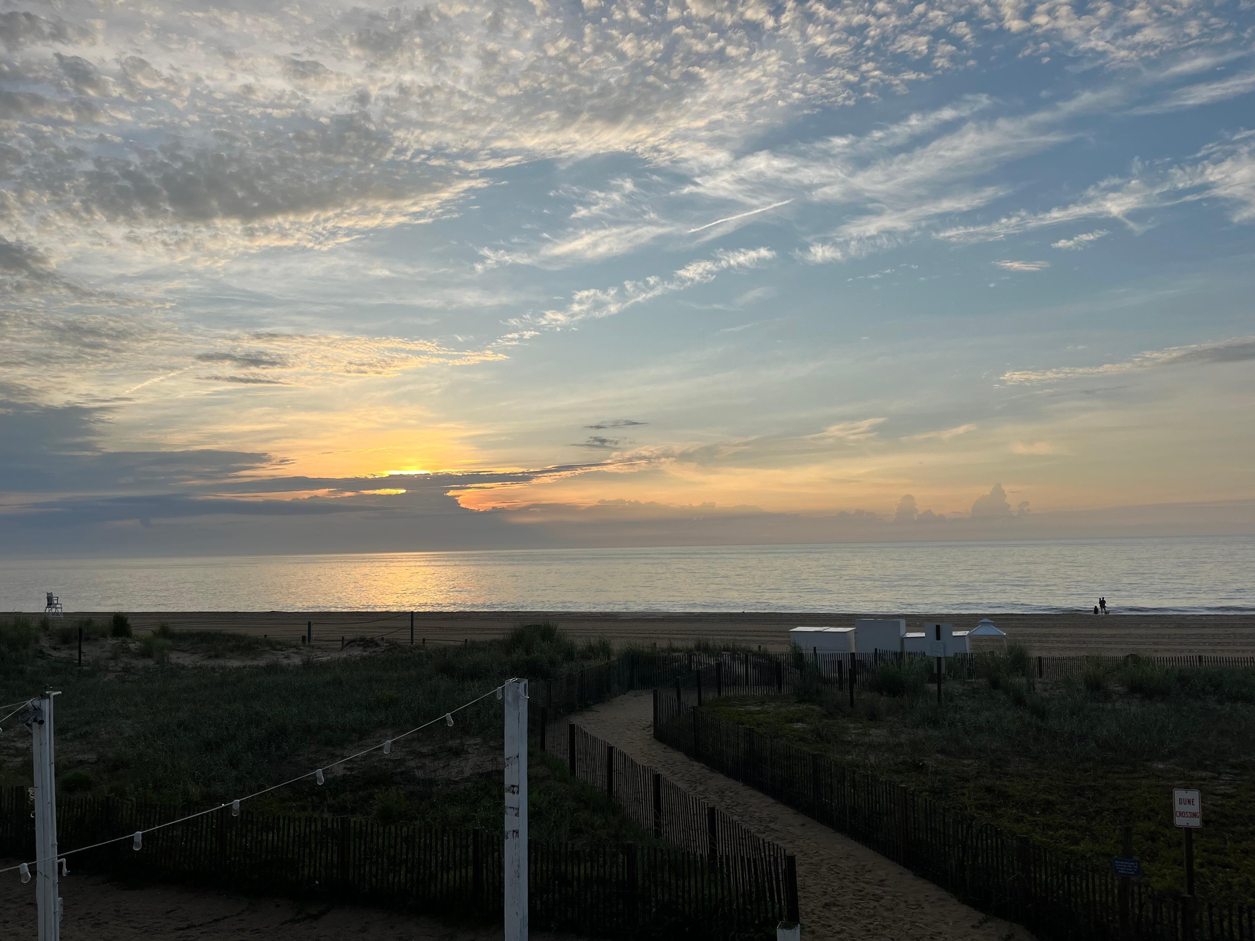 Beautiful view from the deck. 