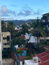 View from window- not very private but colorful