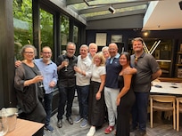 Celebrating with 42 friends. Joel’s B birthday