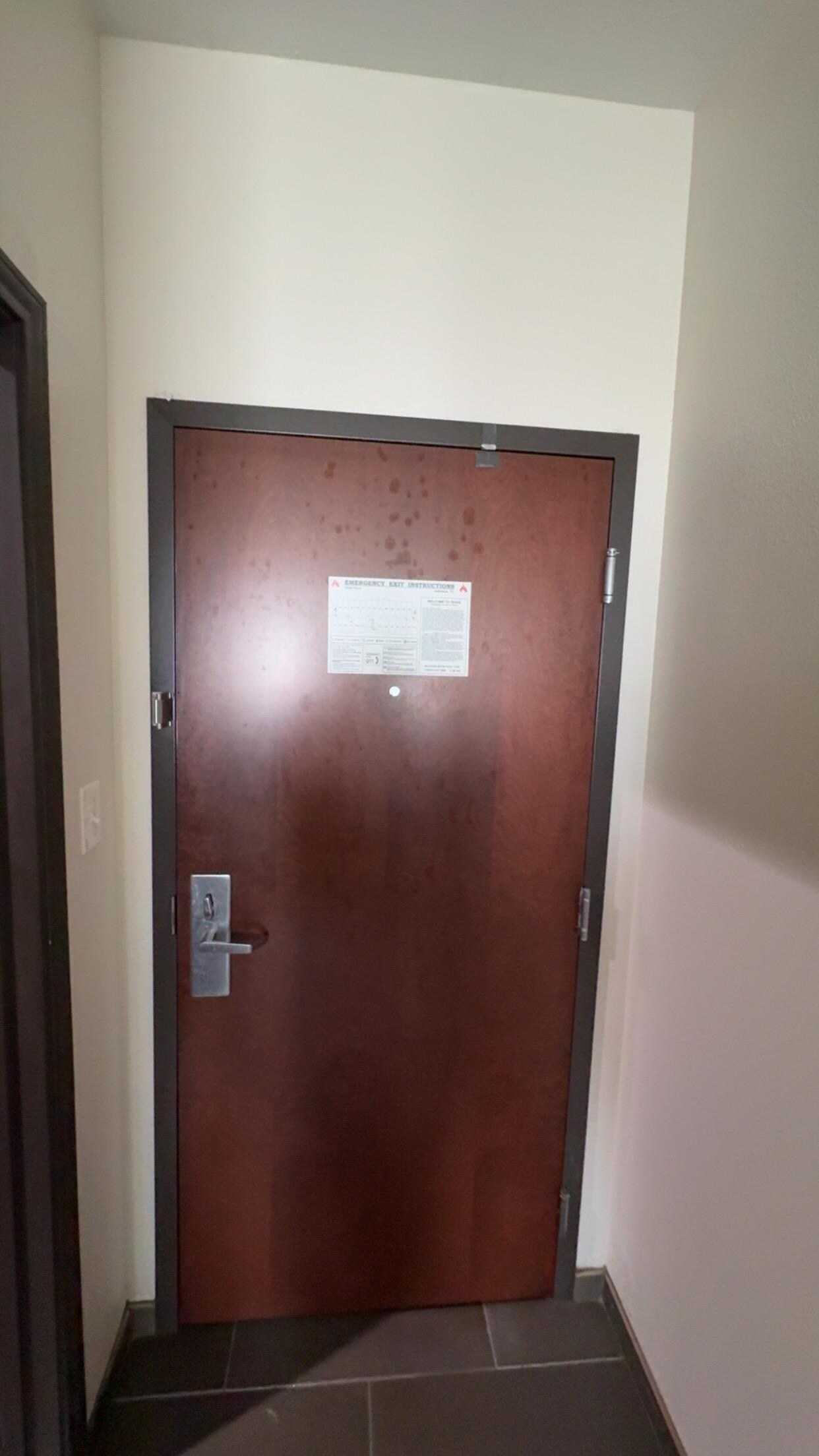 Mold/mildew on the door