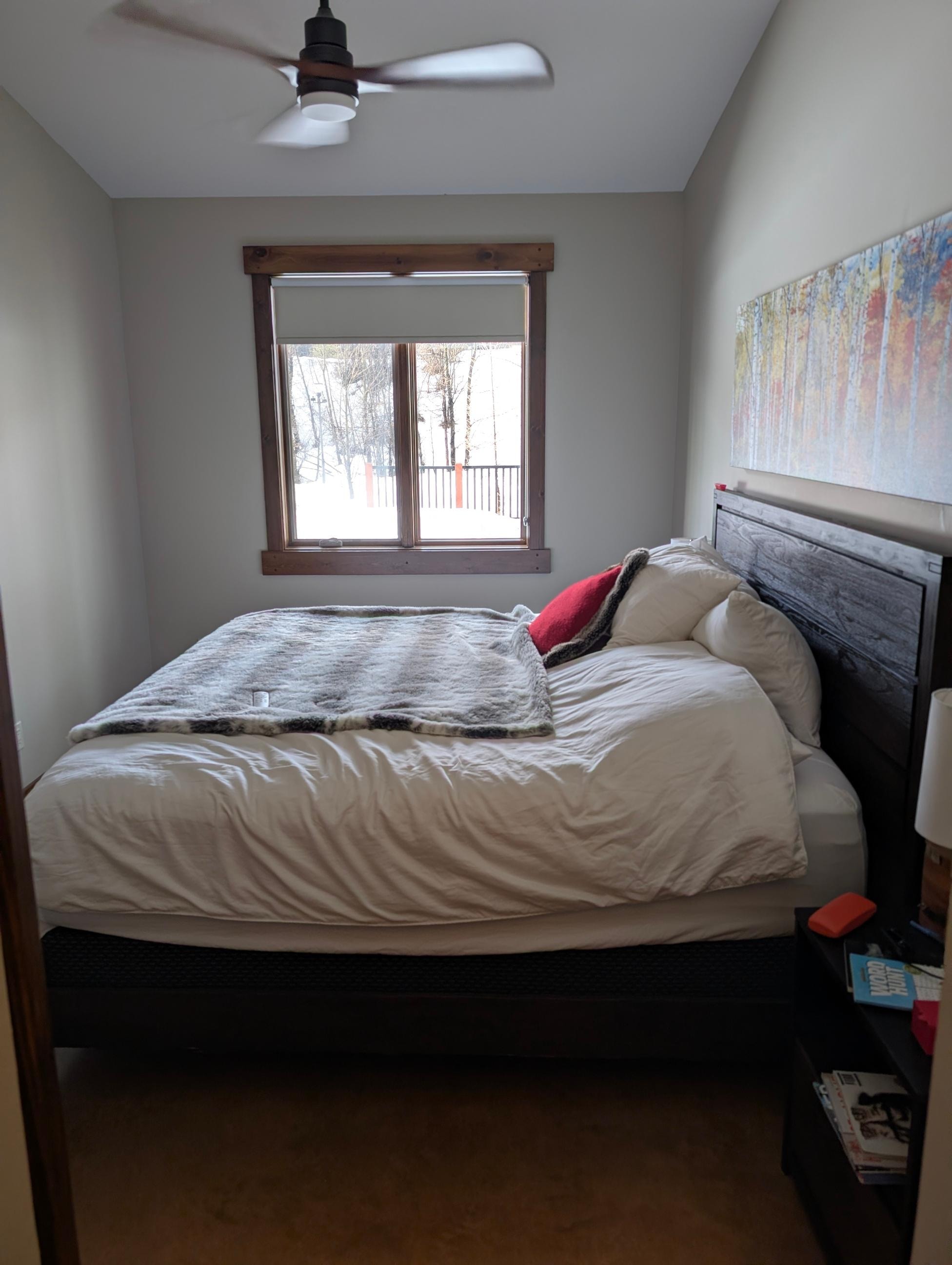 Master bedroom with window