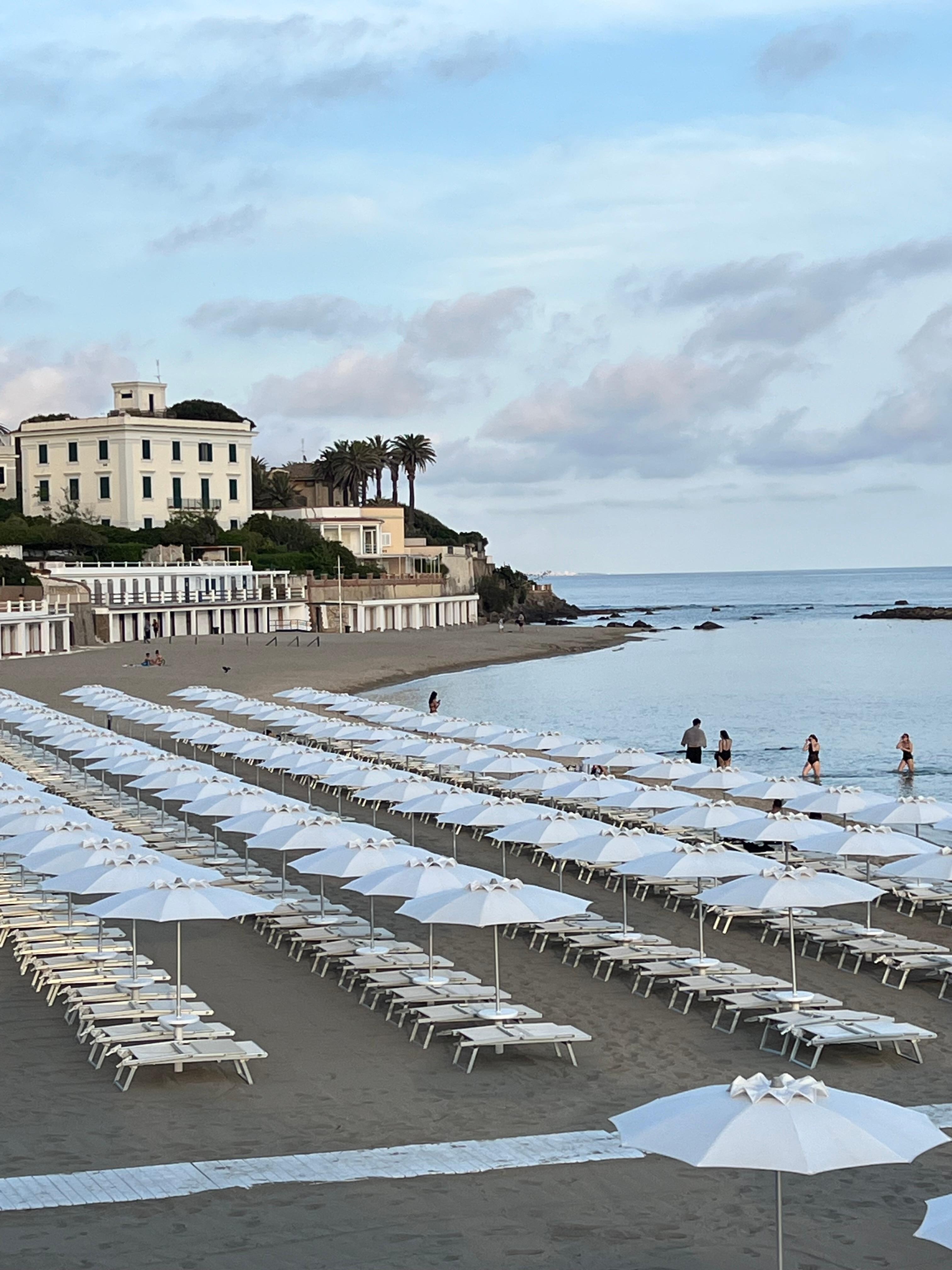 public beach in S Marinella