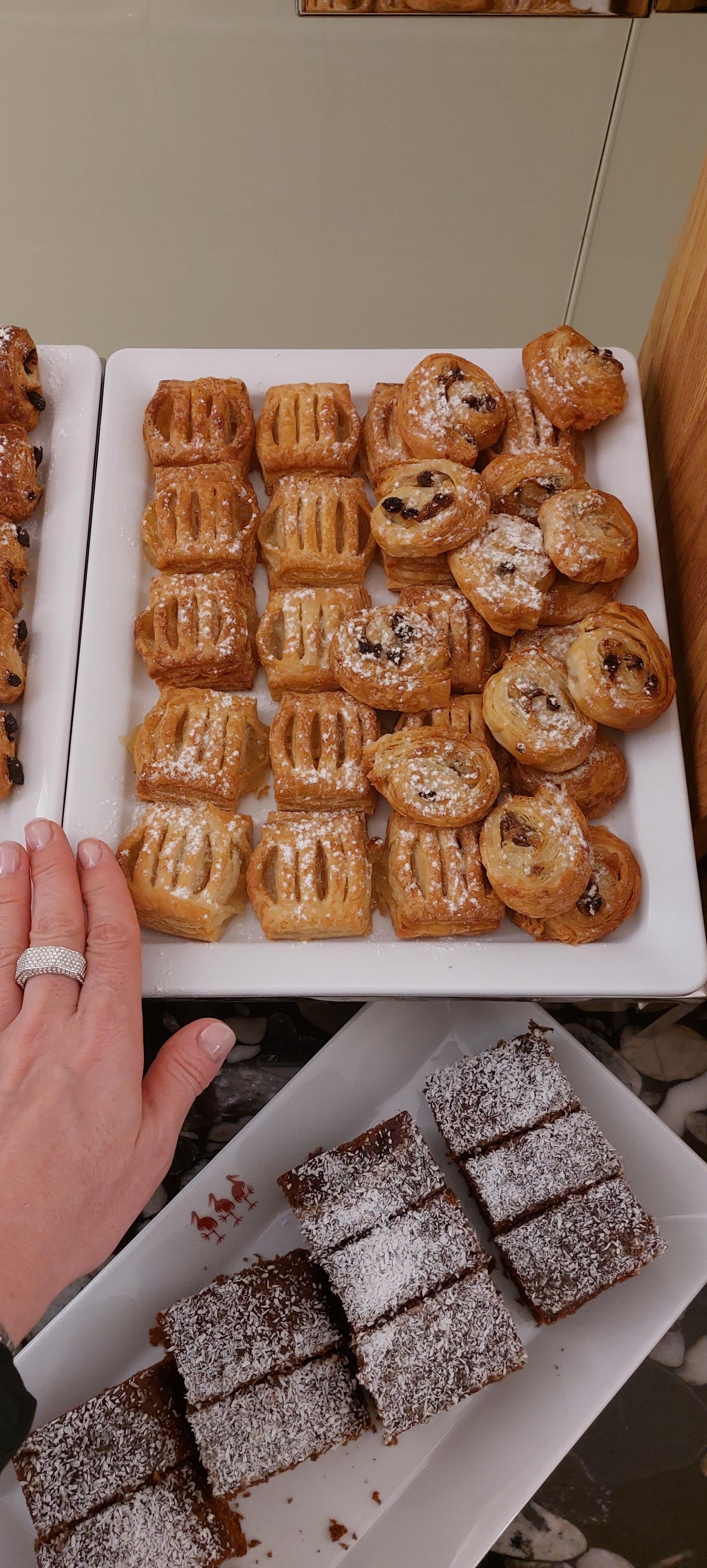 Just a few desserts out of many at the breakfast buffet