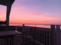 Sunset from deck.