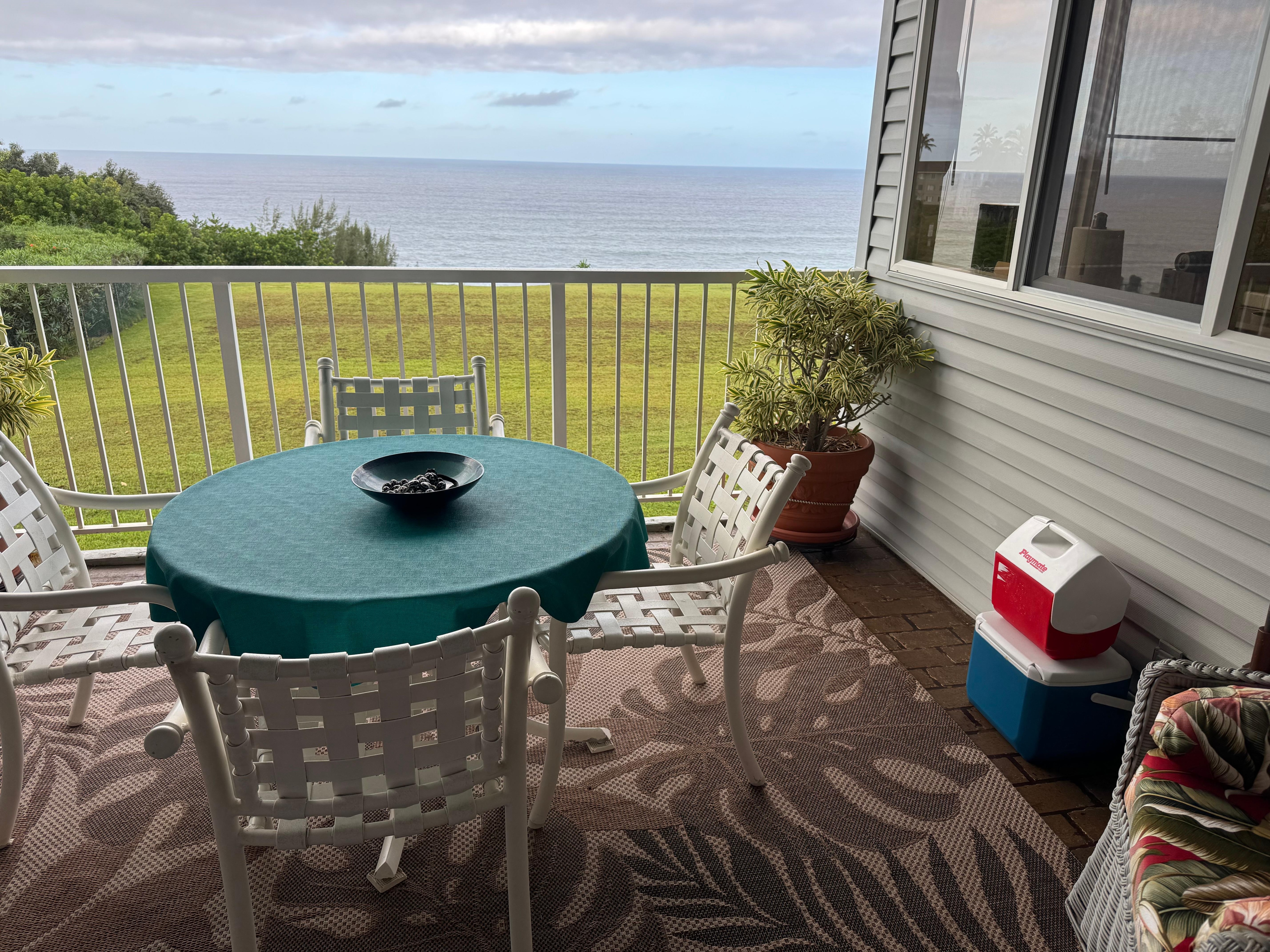 Very relaxing lanai with gorgeous view